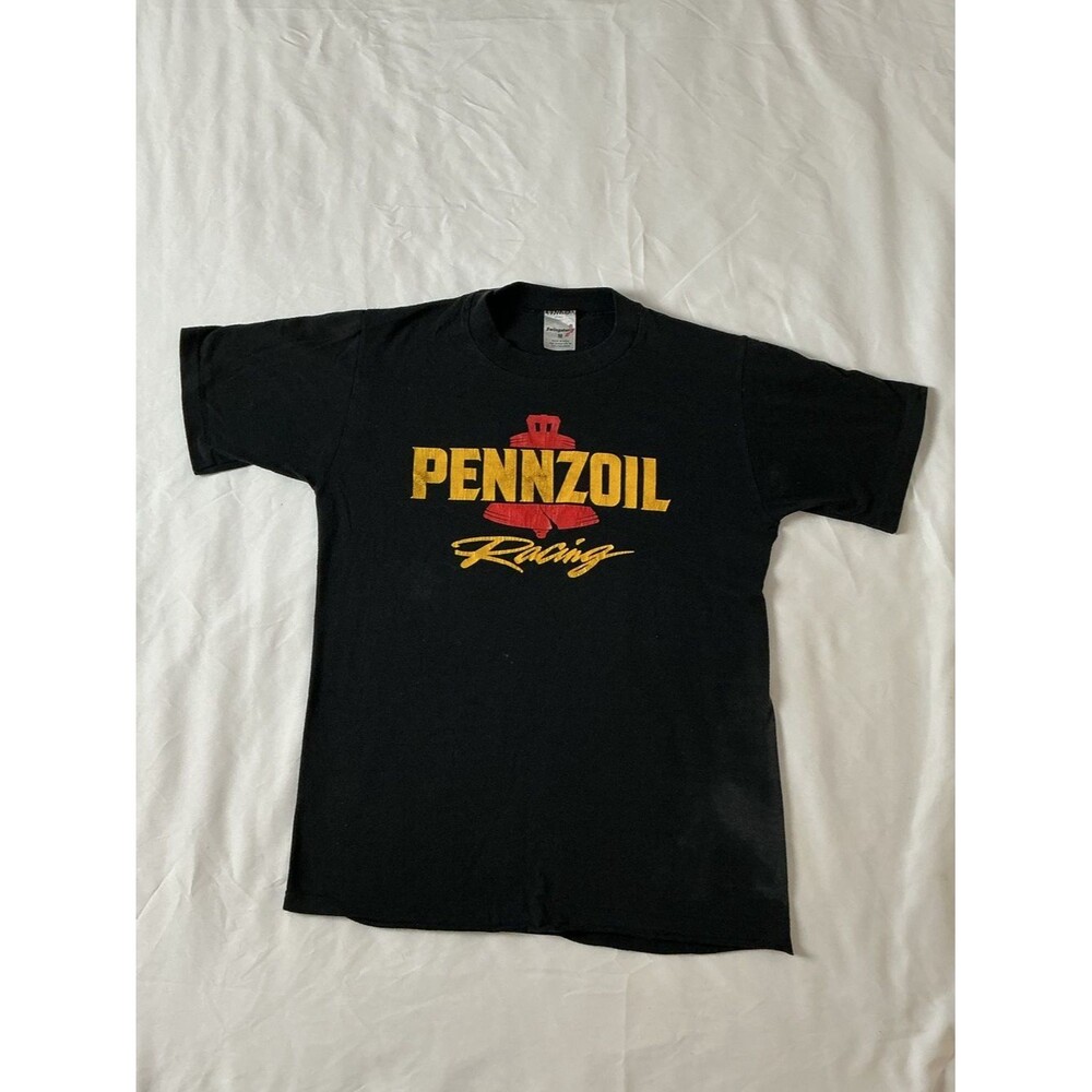 Vintage 80s Swingster Pennzoil Racing Graphic Tee M